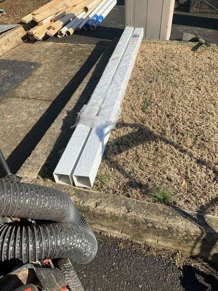 Barrette Outdoor Living White Vinyl Post Sleeves, Set of 2