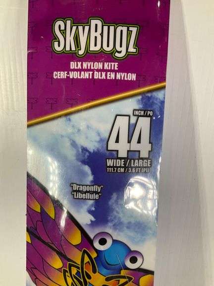 SkyBugz Deluxe Nylon Dragonfly Kite, 44 Inches Wide