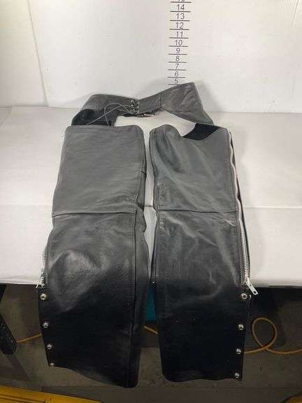 Universal Rider Chaps Universal Riders Leather Motorcycle Chaps with Adjustable Waist - Hash ...