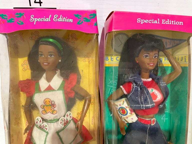Special Edition Holiday Treats and Back-to-School Barbie Dolls in Original Packaging