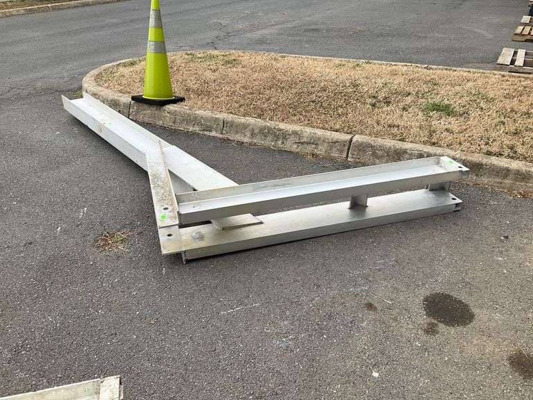 Aluminum Beam Structure, 9’H x 5’6″L x 5″W