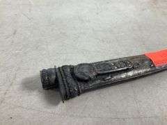 7″ Decorative Knife with Embossed Metal Handle and Matching Sheath, Made in Brazil