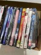Collection of 22 DVD Movies and TV Shows in Cardboard Box
