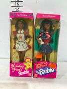 Special Edition Holiday Treats and Back-to-School Barbie Dolls in Original Packaging