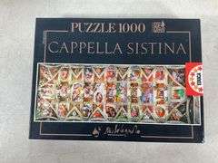 Educa 1000-Piece Cappella Sistina Puzzle with Puzzle Roll-Up Mat - Hash