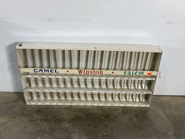 Metal Wall-Mount Tobacco Display Rack with Branding for Camel, Winston ...