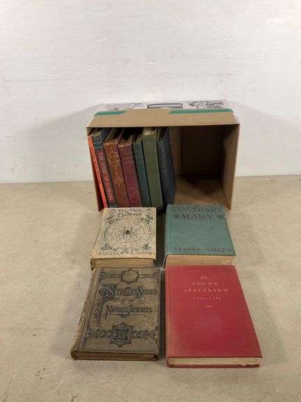 Collection of Hardcover Books Including Fiction, Historical, and ...