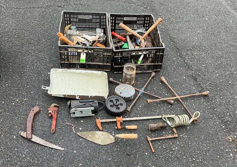 Assorted Mixed Tool Lot with Hand Tools and Accessories - Hash Auctions