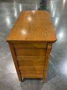 Antique Oak Buffet with Drawers and Cabinet Storage