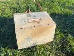 Cyclone broadcast spreader. Runs off batteries