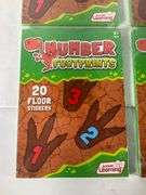 Set of 4 Junior Learning ‘Number Footprints’ Educational Sticker Packs