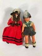 Set of Four Cultural-Themed Dolls with Regional Attire