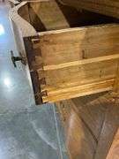 Antique Oak Buffet with Drawers and Cabinet Storage