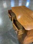 Antique Oak Buffet with Drawers and Cabinet Storage