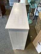 Two Shelves Including White Cubby Storage Shelf and 2 Grey 36-Inch ...
