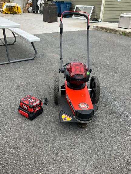 * Description Change-DR Power Equipment 62V Trimmer with Extra Battery and Charger