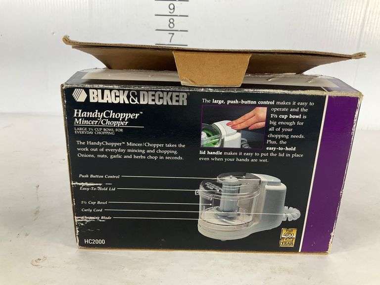Black &amp; Decker Handy Chopper Food Processor HC2000 with Original Box ...