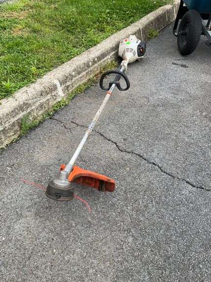 FS 56 RC Gas-Powered String Trimmer with Broken Head and Shut-Off Switch