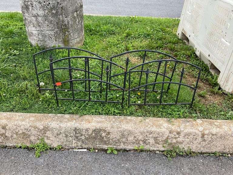 Four Iron Panels with Arched Design, 24×18 Inches Each