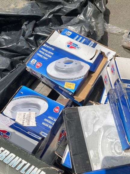 Mixed Pallet Lot of Used and New Car Parts Including Brake Rotor Boxes ...