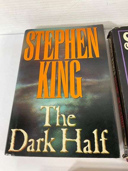Collection of Three Stephen King Books: ‘The Dark Half’, ‘Danse Macabre’, and ‘The Colorado Kid’