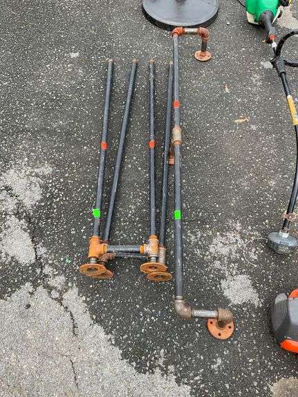 Lot of Pipe Segments with Flanges and Elbows