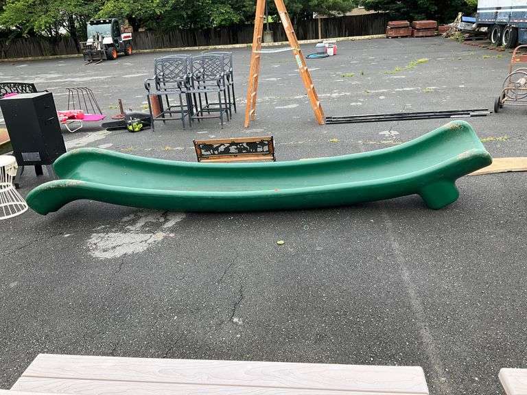 Green Plastic Slide, 1’9”L