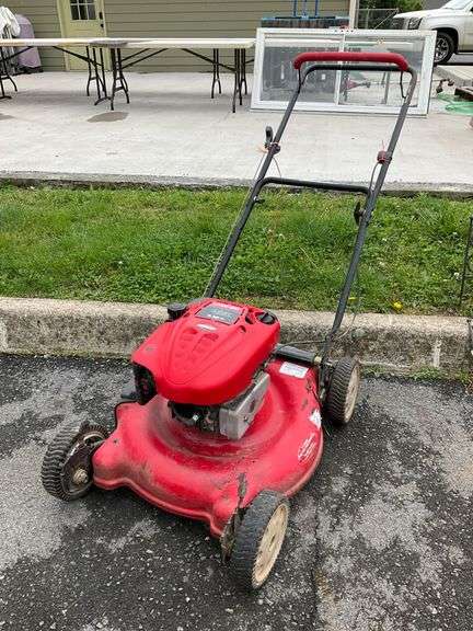 Troy-Bilt 6.50 HP Gas-Powered Push Lawn Mower with 21-Inch Mulching Deck