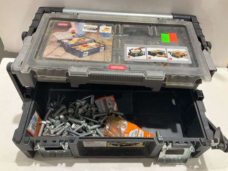 KETER PRO SERIES Cantilever Trio Toolbox Organizer Tool Storage Black