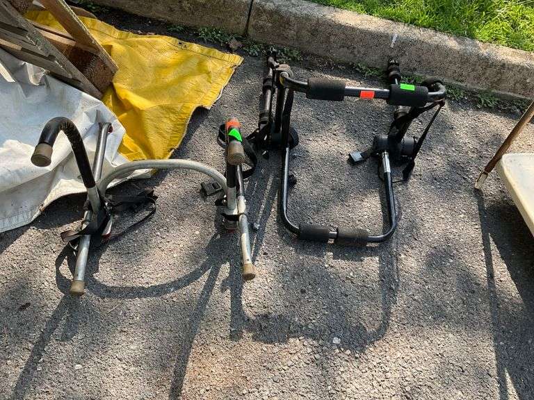 Two Bike Racks with Foam Padding and Metal Construction - Hash Auctions