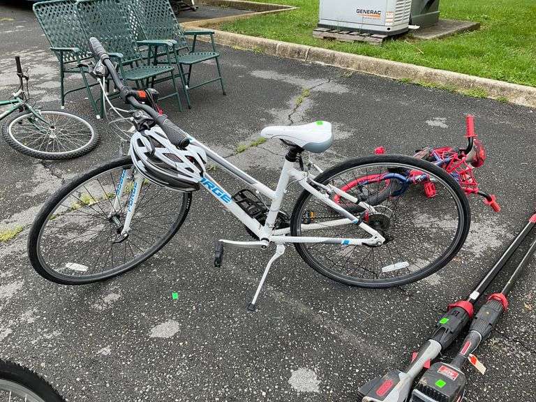 Forge Breva Hybrid Bike with Shimano Gears and Helmet