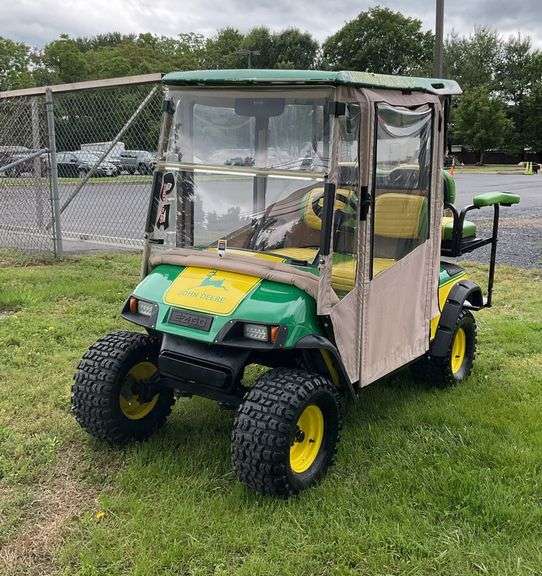 EZ-GO Golf 4-Person Cart, painted in John Deere Theme, 36Volt cart with new batteries just installed May 21st.