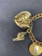 1974 charm bracelet goldtone