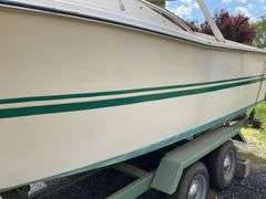 1972 Cruiser 21 foot Boat, with a 1971 Dill Boat Trailer. Virginia Certificate of Title to Vessel and Title to the Trailer. Evinrude 175hp outboard.