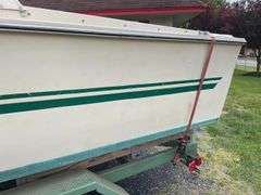 1972 Cruiser 21 foot Boat, with a 1971 Dill Boat Trailer. Virginia Certificate of Title to Vessel and Title to the Trailer. Evinrude 175hp outboard.
