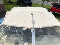 1972 Cruiser 21 foot Boat, with a 1971 Dill Boat Trailer. Virginia Certificate of Title to Vessel and Title to the Trailer. Evinrude 175hp outboard.