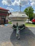 1972 Cruiser 21 foot Boat, with a 1971 Dill Boat Trailer. Virginia Certificate of Title to Vessel and Title to the Trailer. Evinrude 175hp outboard.