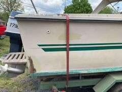 1972 Cruiser 21 foot Boat, with a 1971 Dill Boat Trailer. Virginia Certificate of Title to Vessel and Title to the Trailer. Evinrude 175hp outboard.