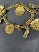 1974 charm bracelet goldtone