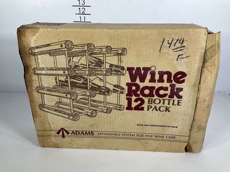 Adams 12-Bottle Pack Expandable Wine Rack System in Original Packaging ...