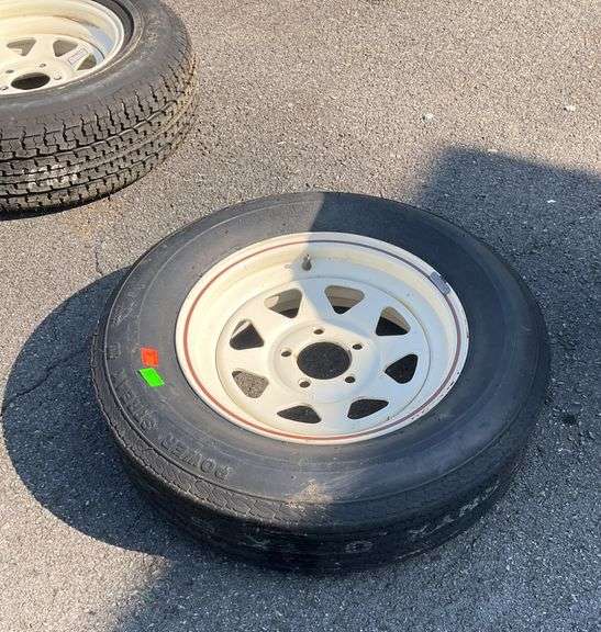 Trailer Tire with Rim, F78-155T