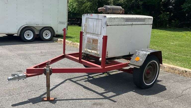 Portable Propane-Powered Generator on Trailer with Key