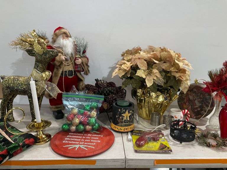Christmas Decor, Including Figurines, Ornaments, and Table Accents ...