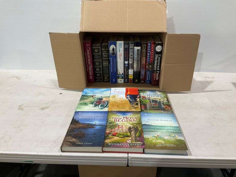 Box of Fiction and Reference Hardcover Books - Hash Auctions