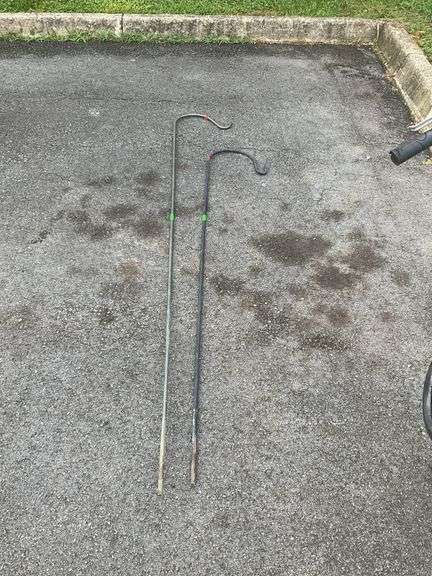 Two Shepherds Plant Hooks, 5&6 foot.
