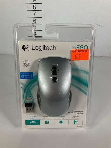 Logitech M560 Wireless Mouse, Silver, in Original Packaging - Hash Auctions