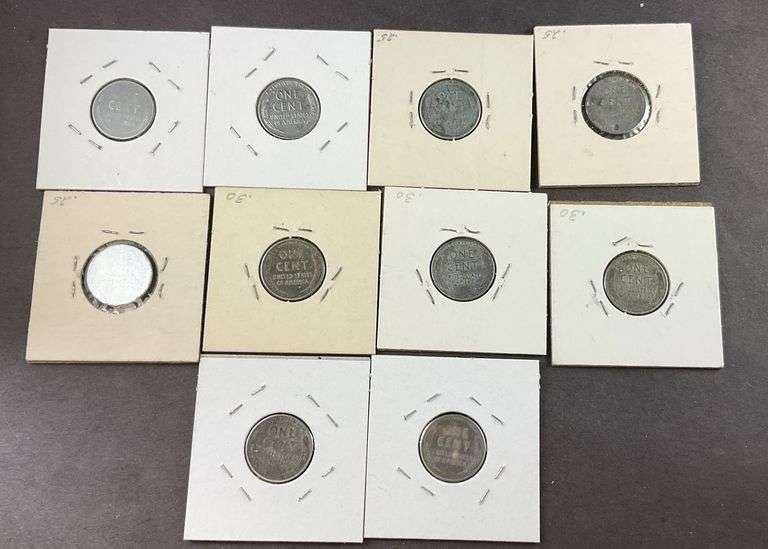 10 steel war pennies
