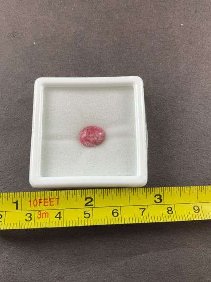 2.42ct Norwegian thulite 10x8mm oval gemstone
