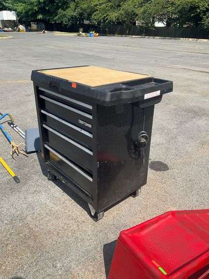 Craftsman Rolling Tool Chest with Five Drawers and Integrated Power Strip