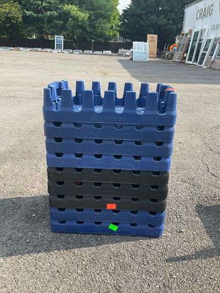 Stacked Pepsi-Cola Plastic Beverage Trays
